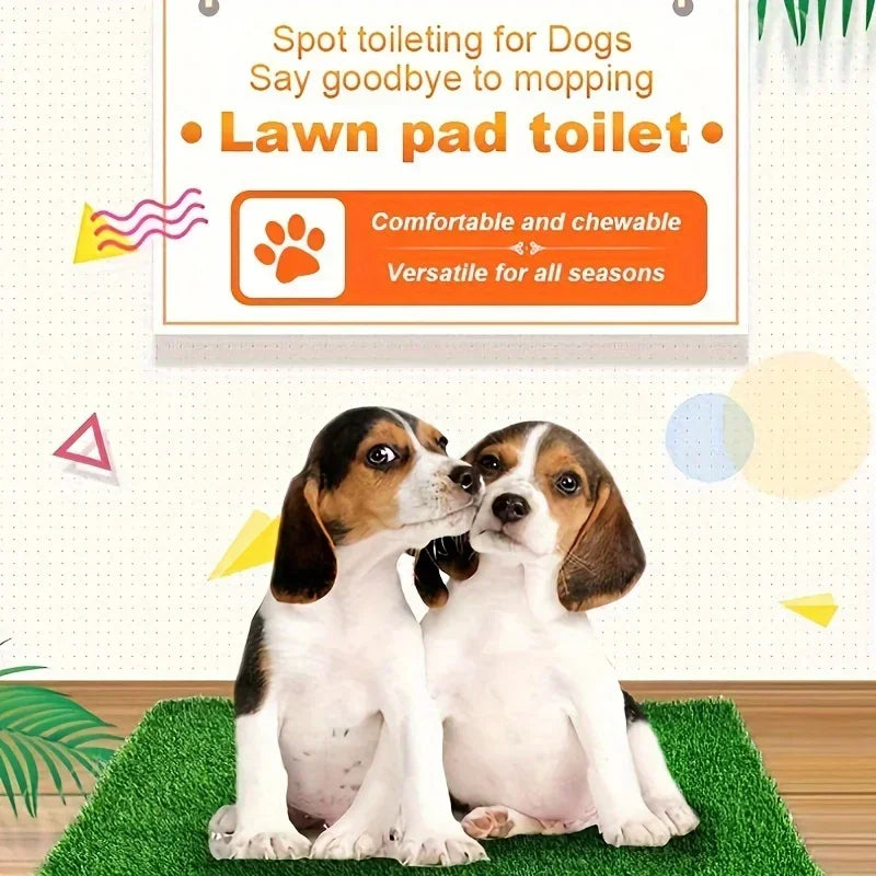 Reusable & Washable Dog Grass Mat Artificial Lawn for Pet Training with Non-Slip Backing, Perfect for Indoor or Outdoor Use