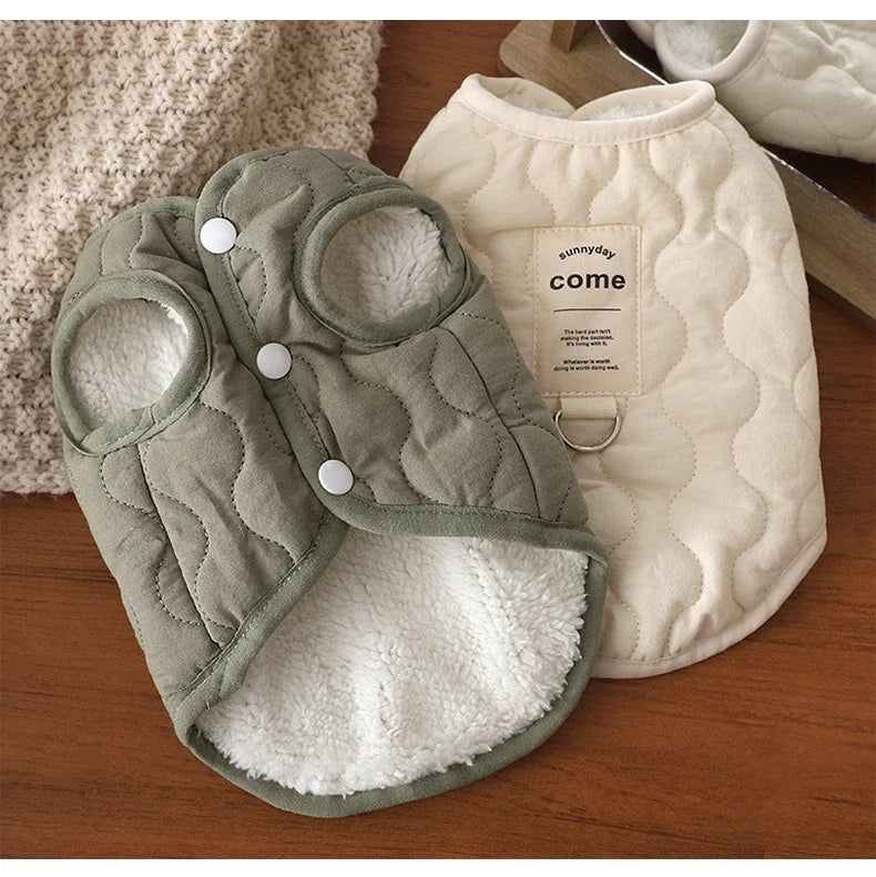 Thickened Warm Dog Coat Jacket Pet Dog Clothes for Small Medium Dogs Fleece Puppy Clothes Chihuahua Yorkshire Clothing