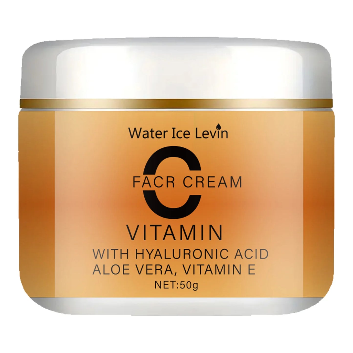 Vitamin C Facial Cream, Hyaluronic Acid, Aloe Vera and Vitamin E, Facial Moisturizing Cream, Nourishing Skin Care, Increasing Brightness, Available for All Skin Types
