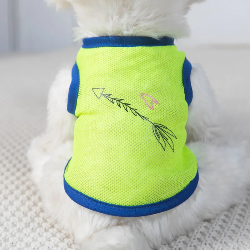 Dog Clothes Mesh Breathable Cool Vests Puppy Summer Clothes For Small Dogs Cat Pet T-Shirt Large Breed Ropa Para Perros