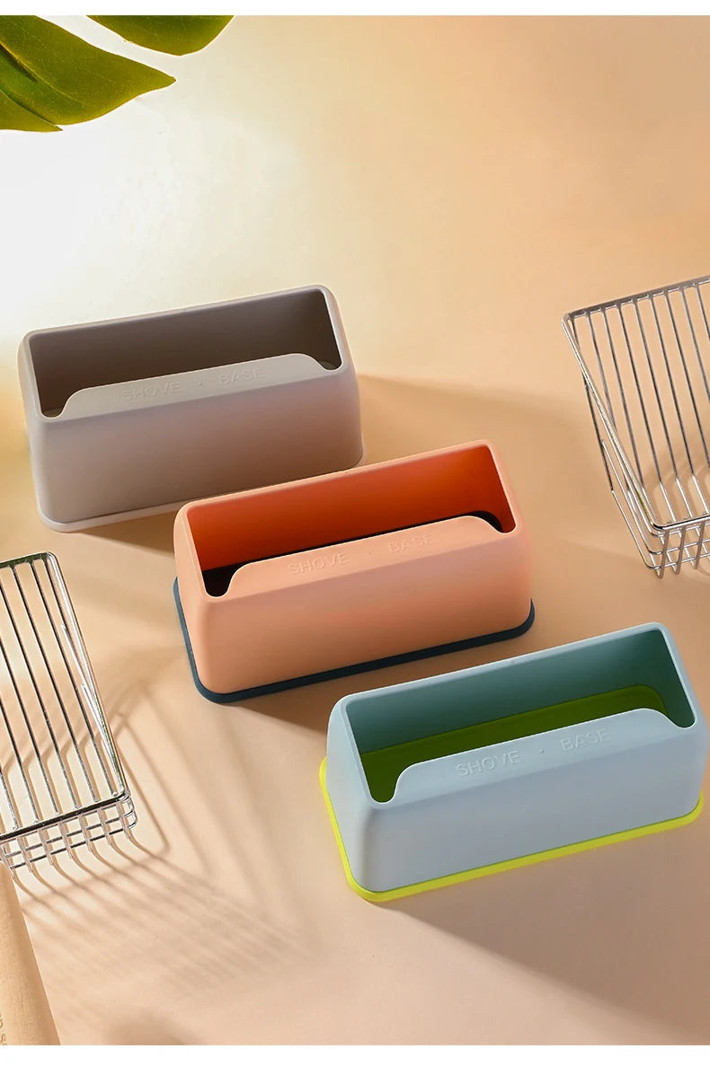 Cat litter shovel storage rack color matching base large metal shovel storage box pet supplies