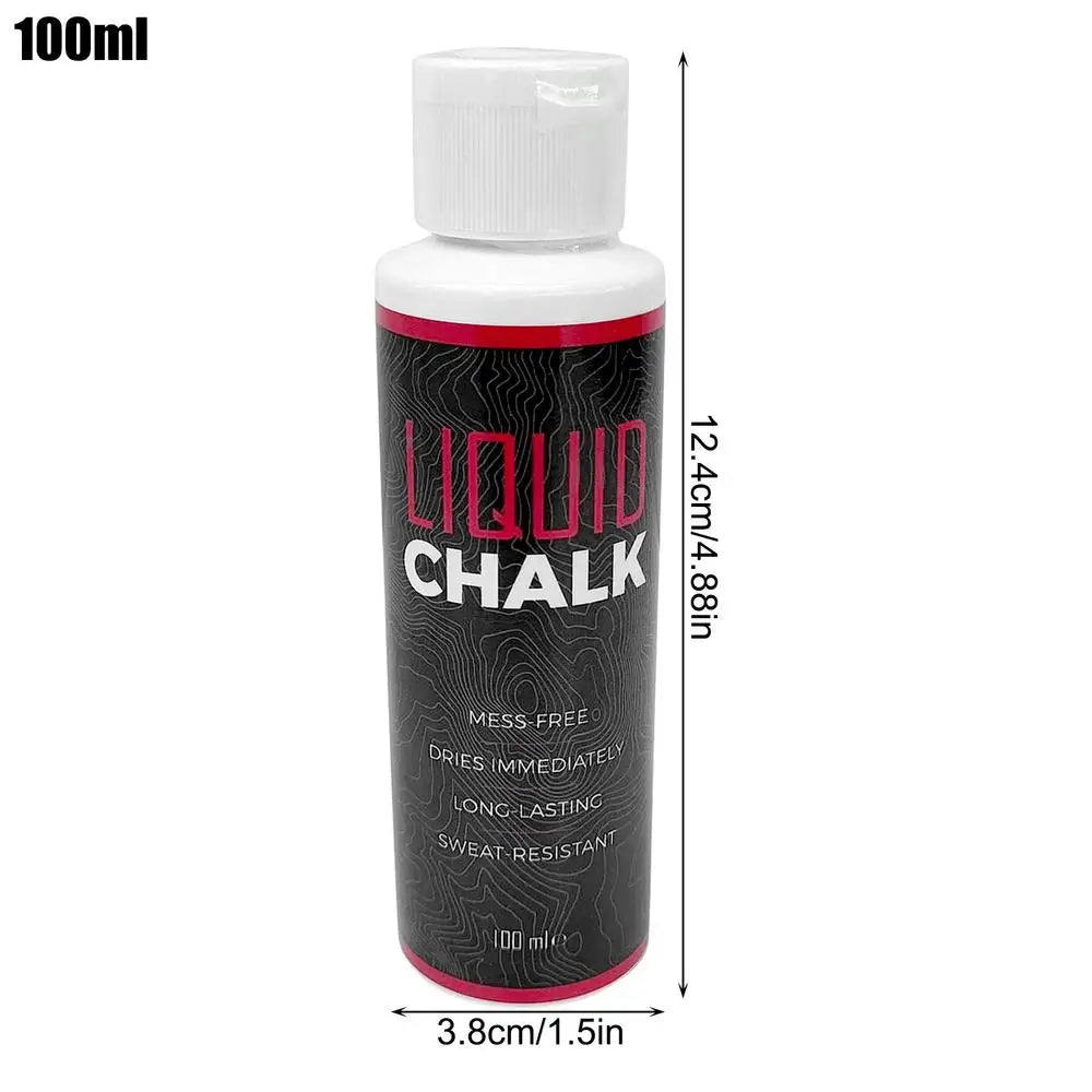 50ml/100ml Liquid Chalk Sweat-Resistant Workout Magnesium Powder Anti-slip Cream Grip Weight Lifting Climbing Gym Sports Chalk