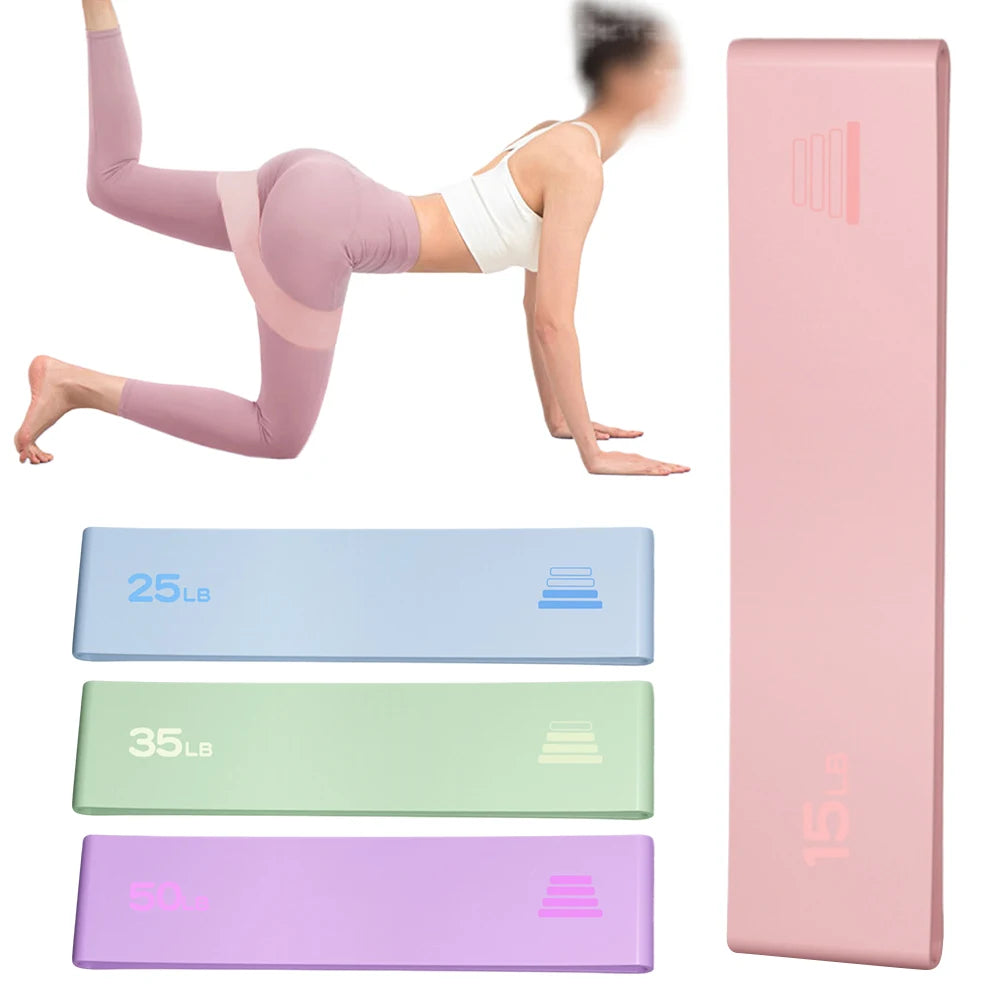 Resistance Loop Band Yoga Elastic Band Non Slip Tension Belt Silicone Exercise Workout Band Pilates Flexbands for Body Shaping
