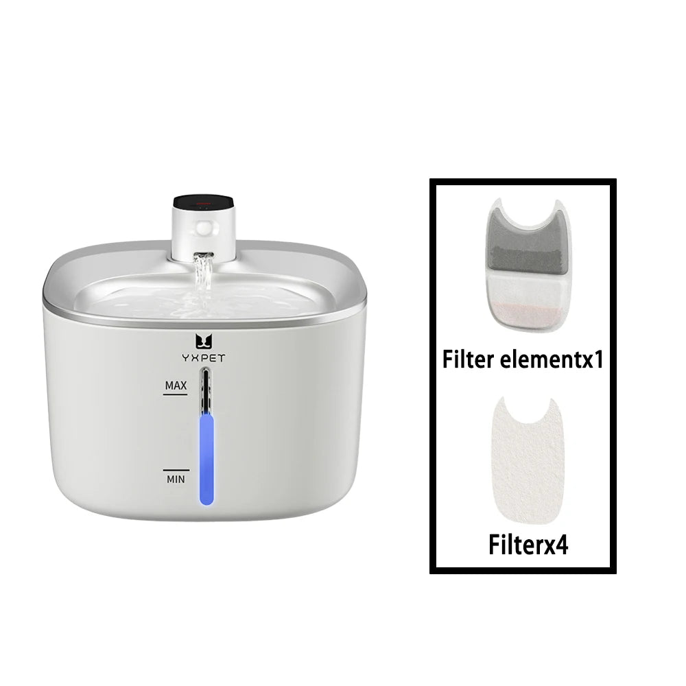 4L Wireless Cat Water Fountain 4000mAh Battery Operated,Ultra Quiet Pet Water Fountain with Motion Sensor for Cats Dogs Drinking