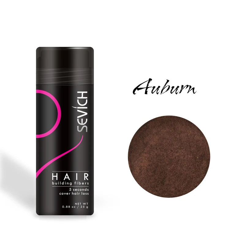 Sevich Hair fiber Spray 25g Keratin Hair Building Fibers Regrowth Powder Hair Root Cover Up Thickening Hair Loss Concealer Spray