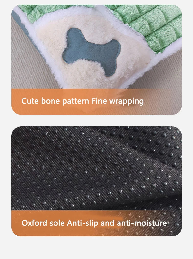 Winter Dog Bed Removable Washable Pet Dog Mat Sofa For Small Medium Large Dogs Cushion Protect Cervical Pet Mat
