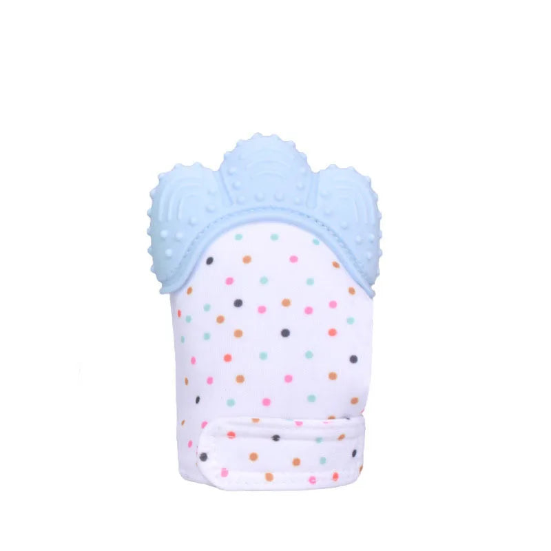 Baby Teething Silicone Gloves Multi-Layer Breathable Chewing Gloves Baby Teething Toys Baby Self Soother Teether Teething Toys