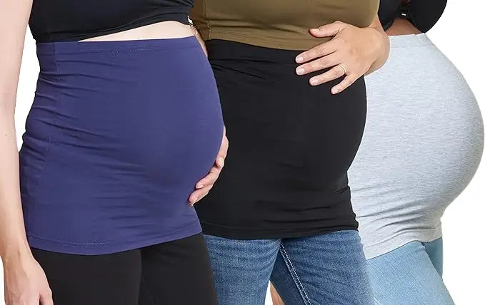 4packs Belly Band for Pregnancy,Maternity Pants and Jeans Extender for All Trimesters and Including Post Pregnancy Prenatal Care