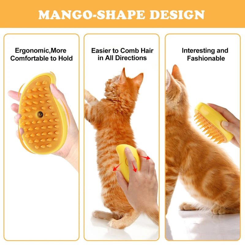 3IN1 Water Steam Brush Pets Grooming for Dogs Steam Cats Comb Brush for Cats with Vaporizer Anti-scratch Spray Accessories Cats