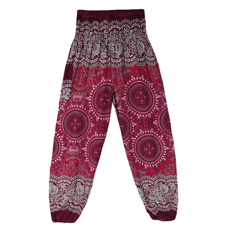 Yoga Pants Women Hippie Harem Printed Leggings Boho High Waisted Pantalone De Mujer Cintura Alta Calca Feminina Beach