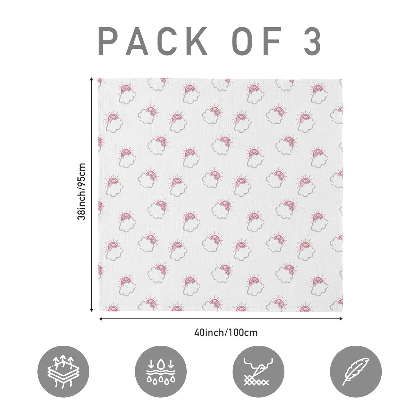 Baby Blanket Gauze Cotton Newborn Swaddle Swaddle Towel Four Seasons Bath Towel Swaddle To Prevent Startle Baby Towel Baby Bath