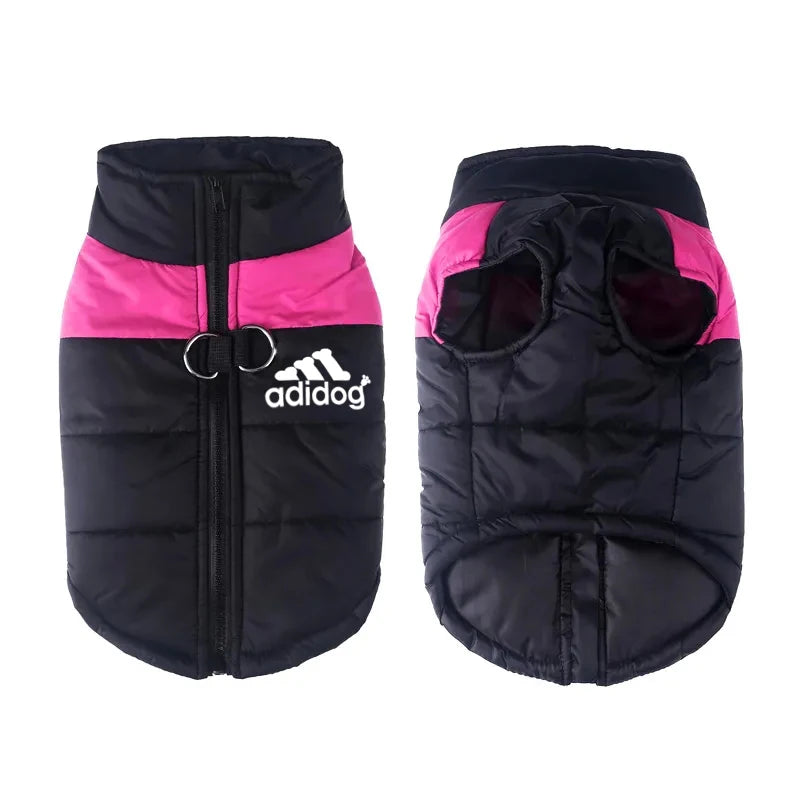 Waterproof dog Clothing Pet Coat Winter thermal vest Thickened zipper jacket Dog clothing for small to medium sized dogs