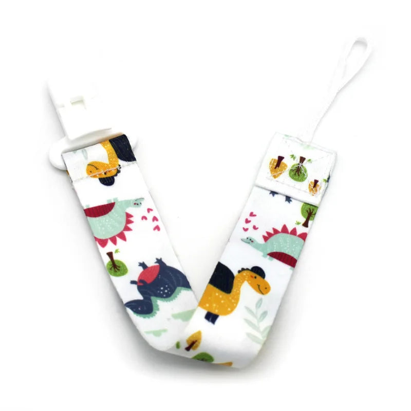 Cartoon Baby Pacifier Clip Chain Ribbon Dummy Soother Holder Chain Anti-drop Buckle Strap for Pacifier Baby Feeding