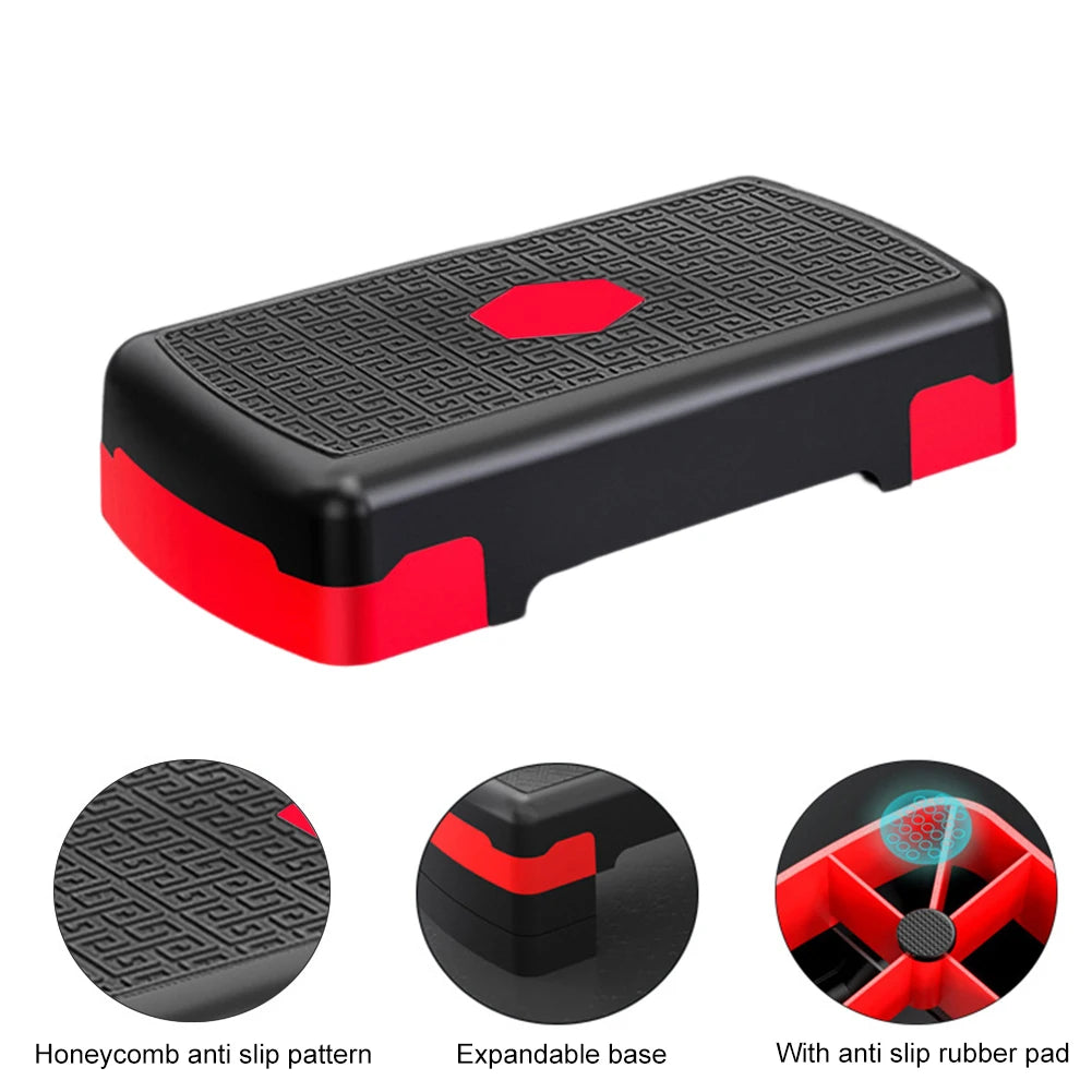 Gym Exercise Foot Pedal Mini Body Building Stepper Adjustable Non-slip Stable 200KG Load-bearing Portable Fitness Equipment