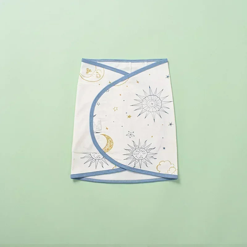 Baby Swaddle Blanket 0-6 Months Strap Protect Belly Baby Sleeping Blanket Wrap for New Born Thin-style for Summer
