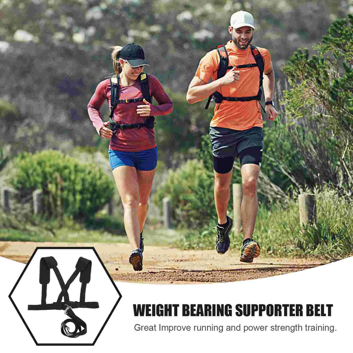 Durable Resistance Bands Weight Bearing Belt Running Support Training Reaction Strap Gym Workout Equipment Fitness Body Building