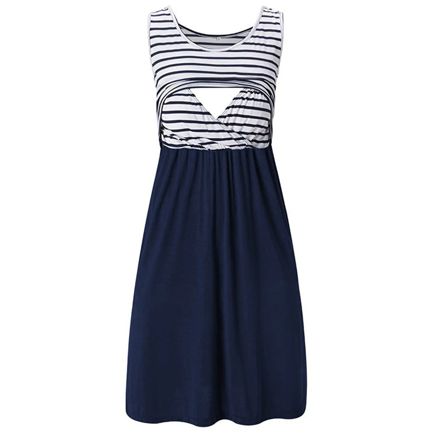 Women's Pregnancy Sleeveless Nursing Dress Maternity Dress Breastfeeding Clothes Summer Maternity Sleepwear Pregnancy Dresses