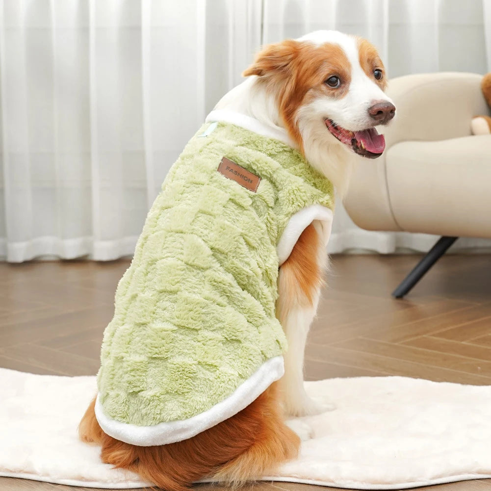 Big Dogs Clothes Winter Warm Sweater S-6XL Size Pet Clothing Golden Retriever Dog Coats Sweatshirt Pets Puppy Pullover Vest
