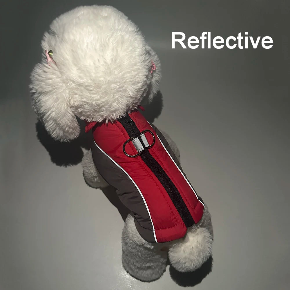 Winter Warm Pet Dog Clothes For Small Dogs Coat Waterproof Reflective Puppy Jacket French Bulldog Outfit Chihuahua Vest Supplies