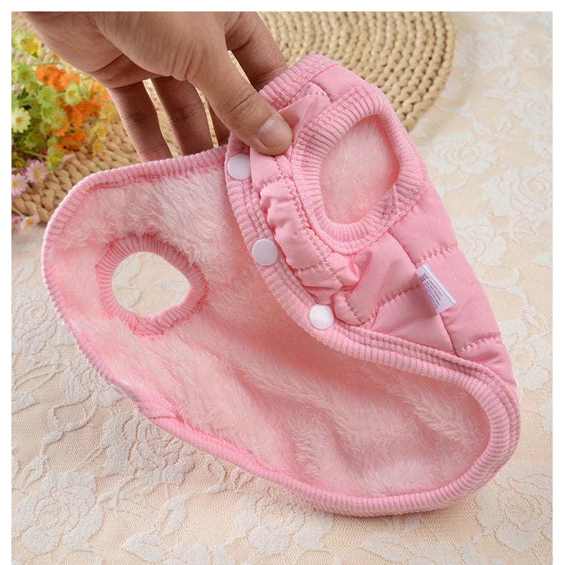 Winter Warm Dog Coat Jacket Windproof Dog Clothes for Small Dogs Padded Clothing Chihuahua Clothes Pet Supplies