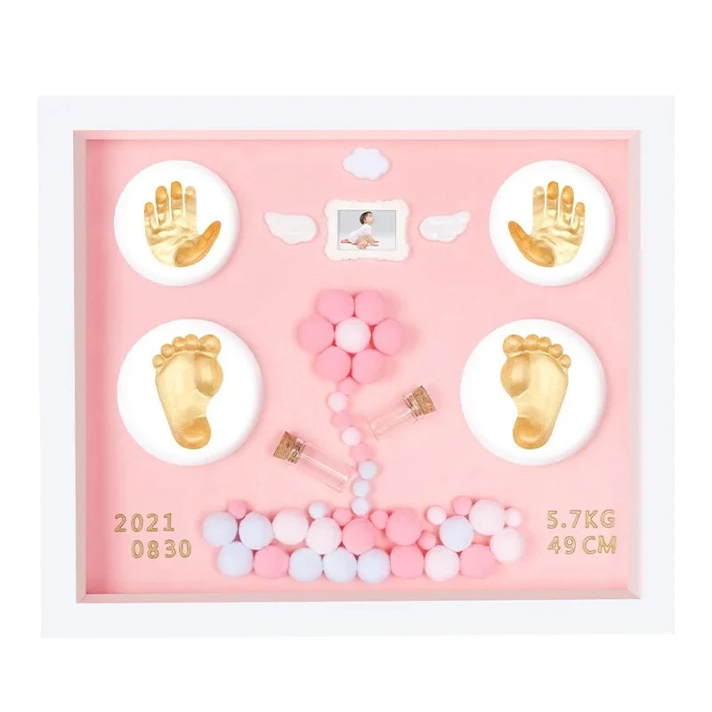 Baby Hand Print Footprint Imprint Kit Handprint Baby Mud And baby footprints Souvenirs Baby Hand And Foot Mold Hundred Days Gift