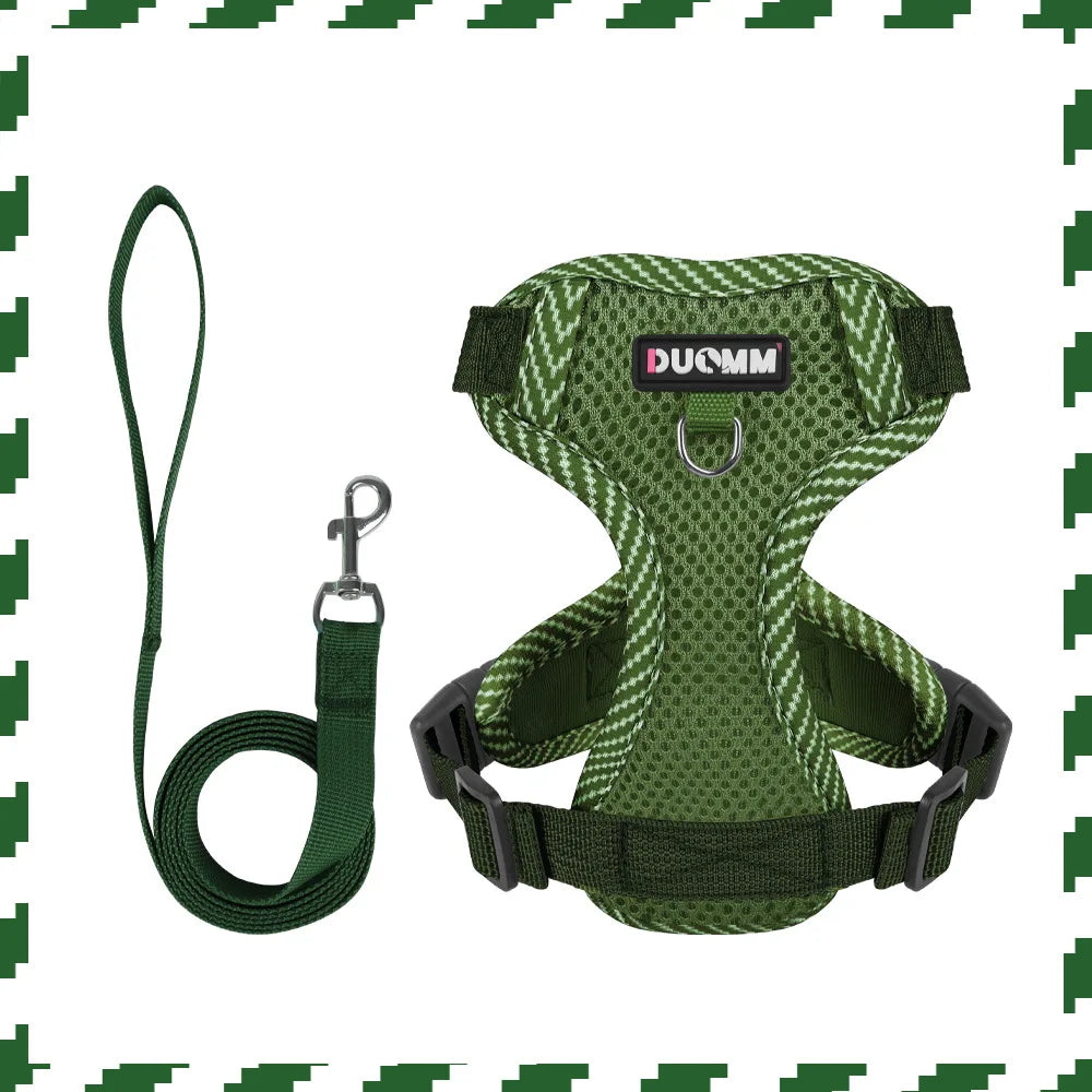 New Breathable Reflective Dog Harness Vest Easy To Wear Comfortable Adjustable Pet Harness for Small Medium Dogs