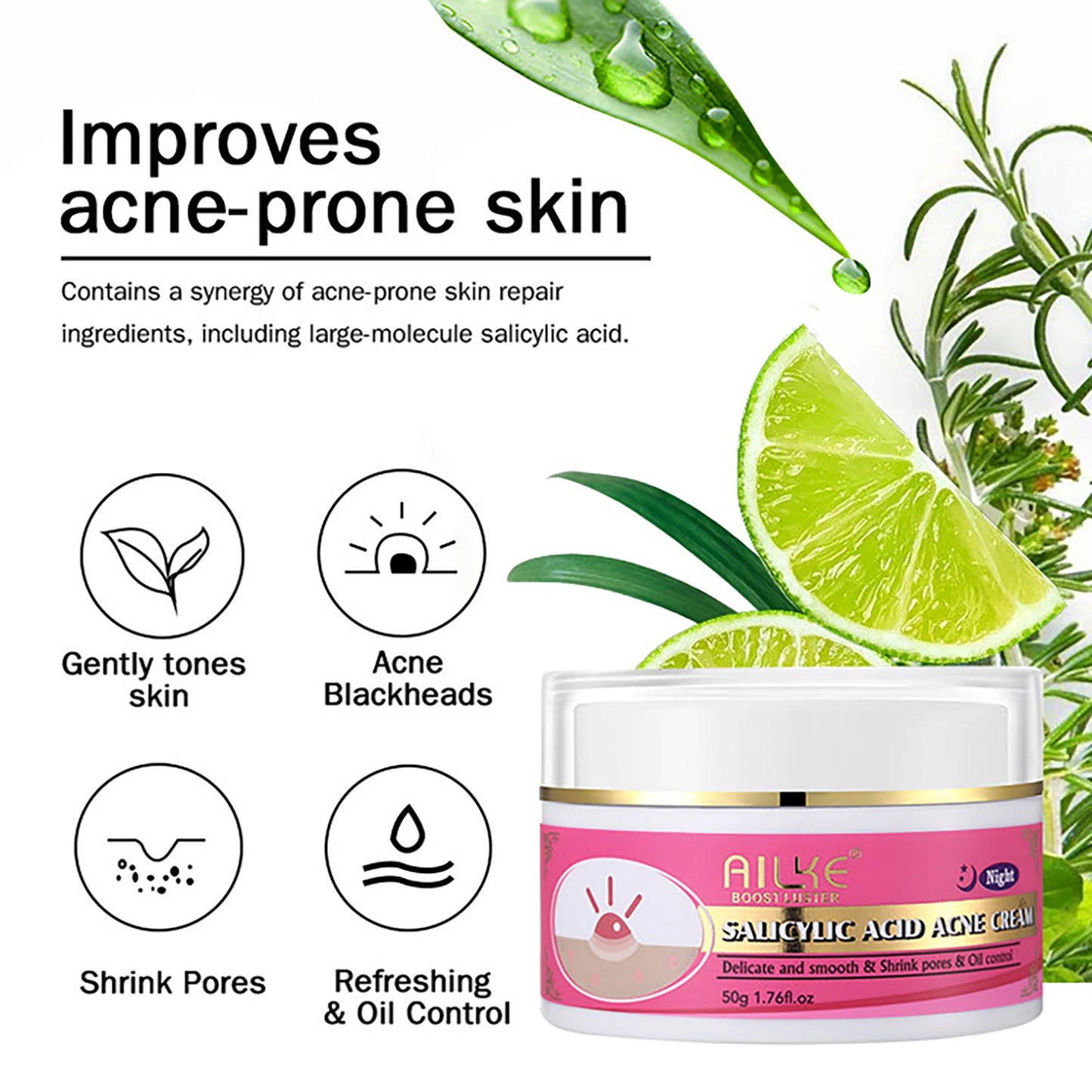AILKE Natural Skin Cleansing Set, Cleanses Darkness, Stains, Moisturizes, Whitening, Boost Radiance To The Skin. Organic, Vegan