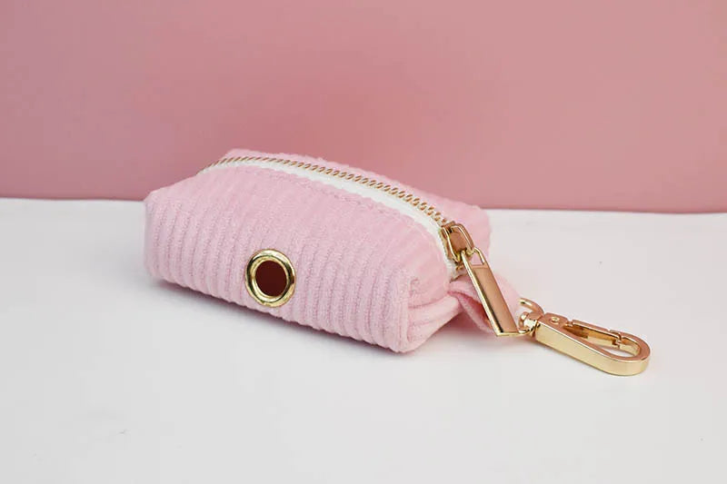 Pink Corduroy Dog Collar And Leash Set For Dogs Custom Engraved Nameplate Pet Supplies Dog Leash Corduroy07