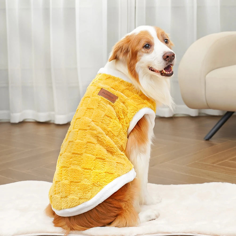 Big Dogs Clothes Winter Warm Sweater S-6XL Size Pet Clothing Golden Retriever Dog Coats Sweatshirt Pets Puppy Pullover Vest