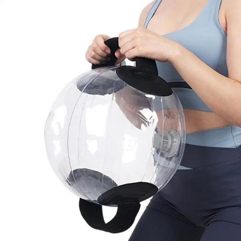 Fitness Aqua Bag Inflatable Water Power Bags ball shape Gym Water Ball Adjustable Water Power Bags for Weightlifting Workout
