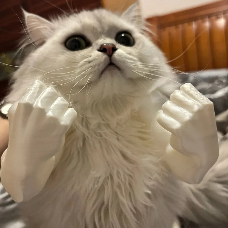 Cat Muscle Arms With Muscle 3D Printed Funny Cat's Neck Giant Arm Creative Arm For Pet Cosplay Halloween Costume Party Accessory