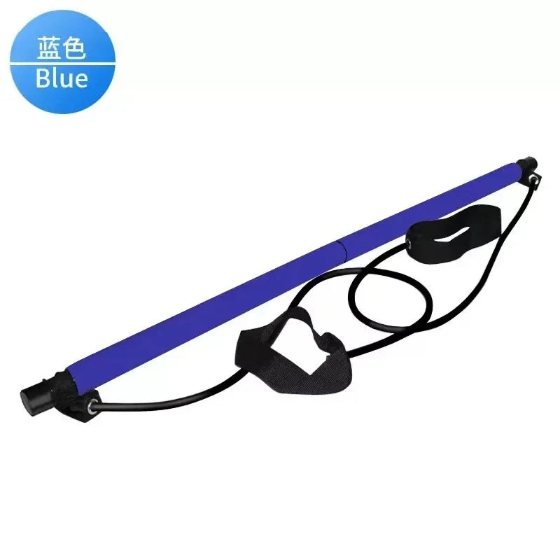 Pilates stick multi functional fitness stick Yoga Pilates gym equipment elasticity exercise training hip pulling rope workout