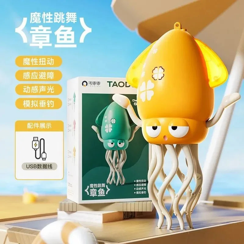 2025 Hot New Dancing Octopus Kid Electronic Pet Toys Cartoon Interactive Development Moving Education Toddler Toy Christmas Gift