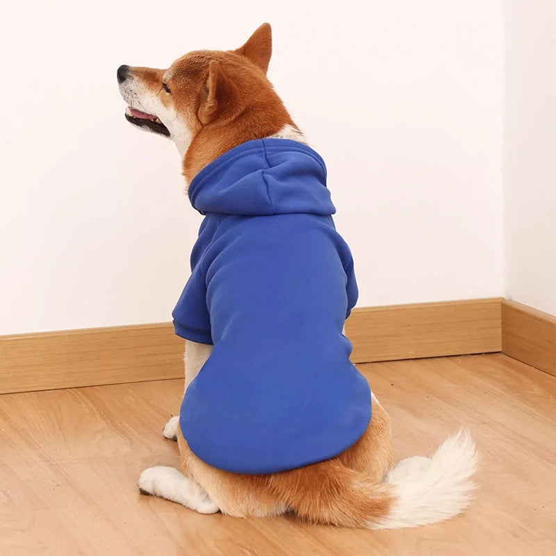 2021 Winter Pet Dog Clothes Dogs Hoodies Fleece Warm Sweatshirt Small Medium Large Dogs Jacket Clothing Pet Costume Dogs Clothes