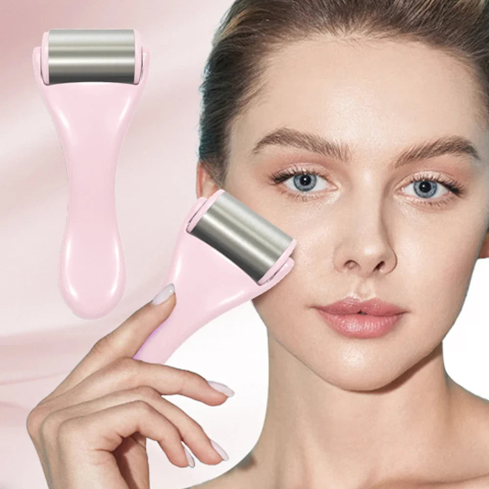 New Ice Roller Facial Massage Tool Stainless Steel Facial Massager Face & Eye Puffiness Relief Anti Wrinkle Skin Care Tools