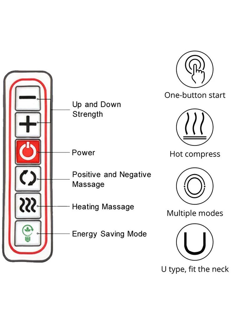 Home Neck Massager, Shiatsu Portable Shoulder Massager For Tissue Relief And Muscle Relaxation, Suitable For Multiple Scenarios