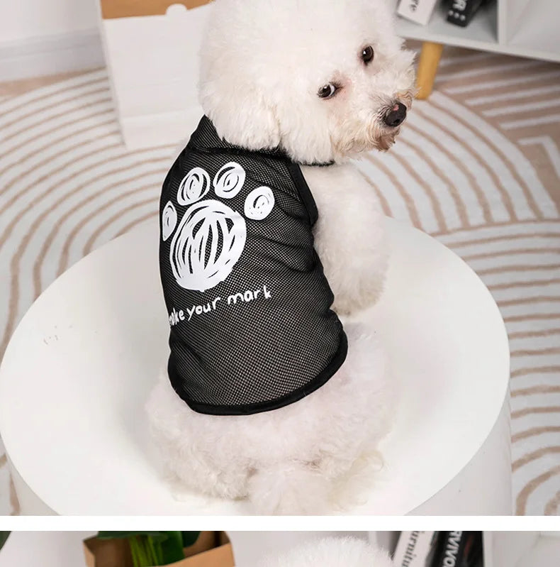 Dog Clothes Mesh Breathable Cool Vests Puppy Summer Clothes For Small Dogs Cat Pet T-Shirt Large Breed Ropa Para Perros