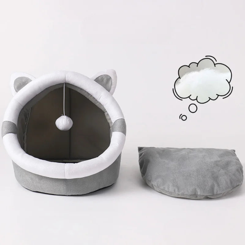 Cat Cottage Cat Pet Litter Semi-enclosed Kennel Cat House Pet Supplies Small and Medium-sized Dogs Are Universal in All Seasons