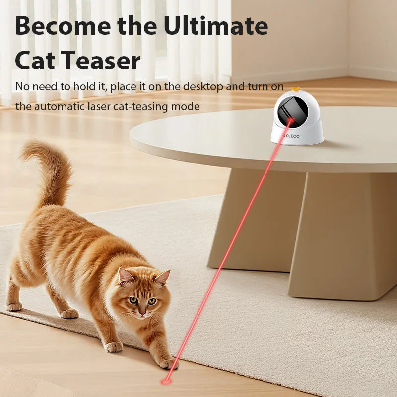 ROJECO Automatic Cat Laser Toy Interactive Adjustable Mode Electric Cat Toy For Kitty Dog Indoor Smart Teasing Laser Cat Toys