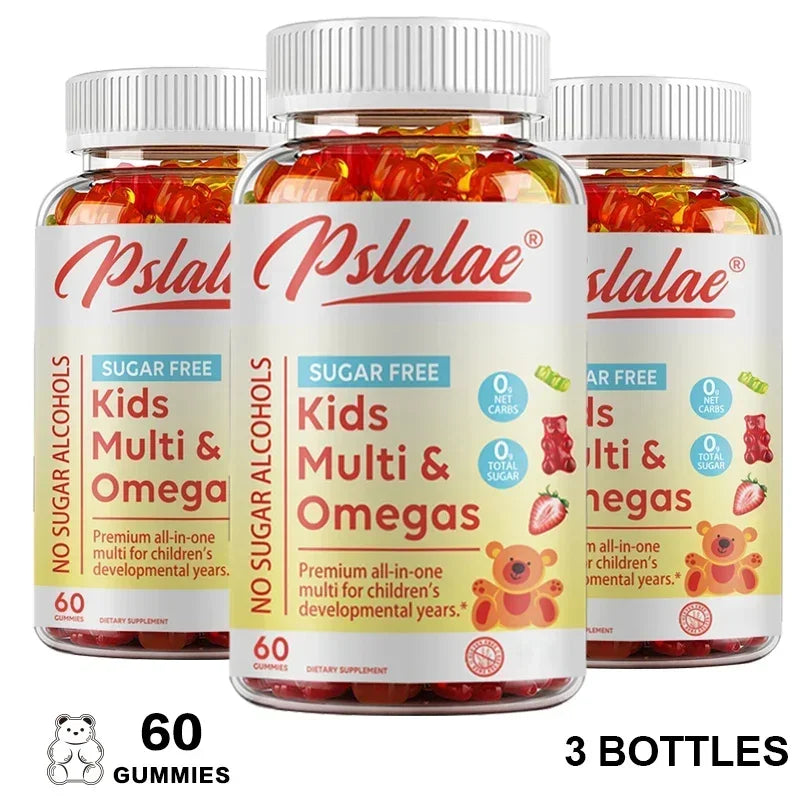 Kids Multivitamins Gummies - Support Children's Development, Provides Energy, Supports Brain, Eye & Overall Healthy Development