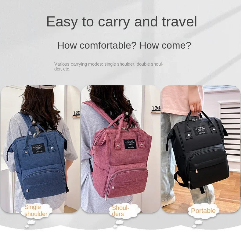 Nappy Backpack Diaper Bag Mummy Large Capacity Bags Mom Baby Multi-Function Waterproof Outdoor Travel Diaper Bags for Baby Care