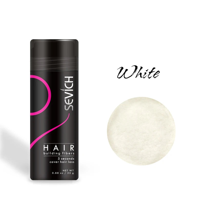 Sevich Hair fiber Spray 25g Keratin Hair Building Fibers Regrowth Powder Hair Root Cover Up Thickening Hair Loss Concealer Spray