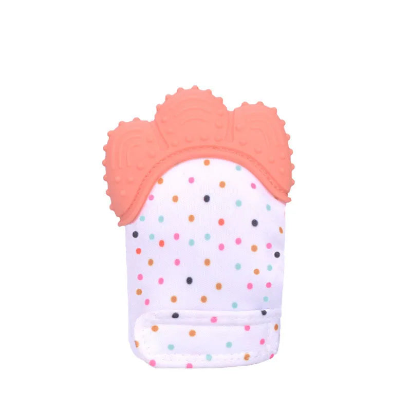 Baby Teething Silicone Gloves Multi-Layer Breathable Chewing Gloves Baby Teething Toys Baby Self Soother Teether Teething Toys