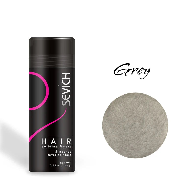 Sevich Hair fiber Spray 25g Keratin Hair Building Fibers Regrowth Powder Hair Root Cover Up Thickening Hair Loss Concealer Spray