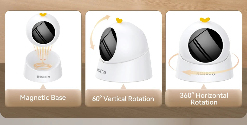 ROJECO Automatic Cat Laser Toy Interactive Adjustable Mode Electric Cat Toy For Kitty Dog Indoor Smart Teasing Laser Cat Toys