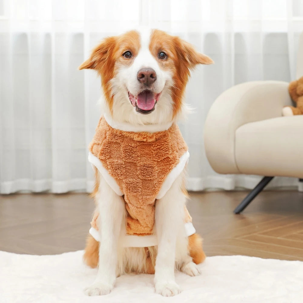 Big Dogs Clothes Winter Warm Sweater S-6XL Size Pet Clothing Golden Retriever Dog Coats Sweatshirt Pets Puppy Pullover Vest