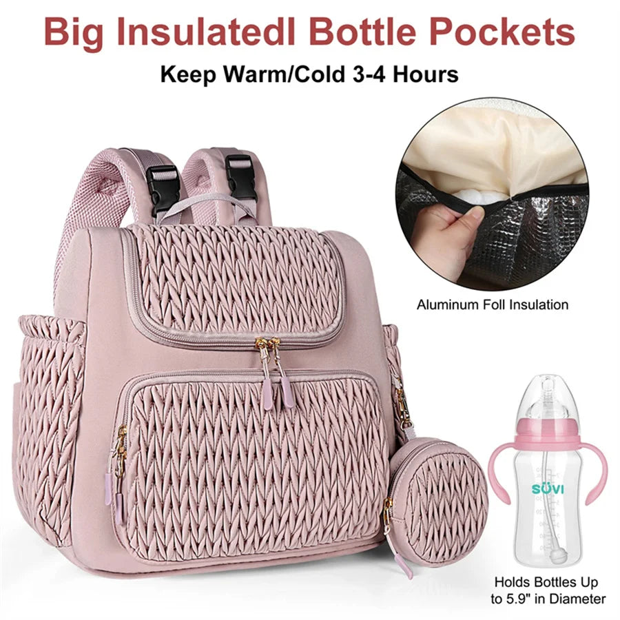 Mommy Bag Large Capacity Organizer For Baby Diapers Outdoor Stroller Hanging Bags Maternity Women Fashion Backpack Lightweight