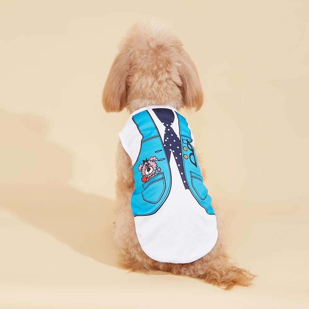 Summer Small Dog Clothes Pets Clothing Cartoon Dog Shirt Chihuahua Tshirt Puppy Vest Yorkshire Terrier Pet Clothes Ropa Perro