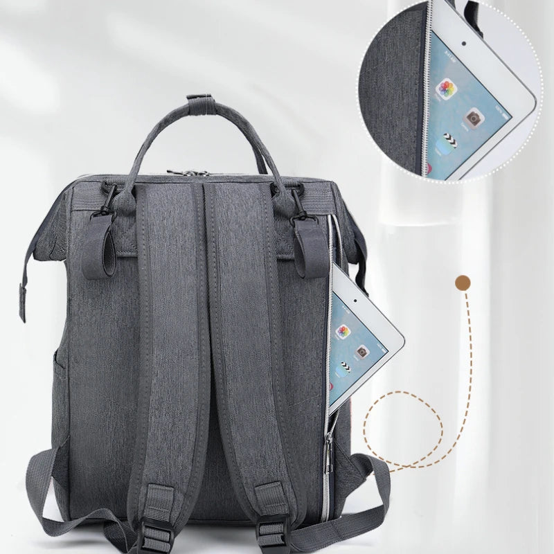 Multi-functional Mummy Shoulder Storage Bag Out Fashion Mother USB Port Bag Large Capacity Backpack Baby Stroller Hanging Bag