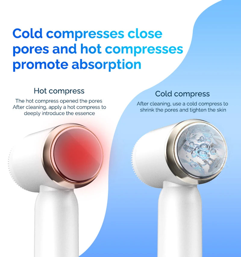 Six-In-One Cleansing Brush Face Wash Brush Clean Pores Exfoliating Silicone Facial Deep Pore Skin Care Scrub Cleanser Tool